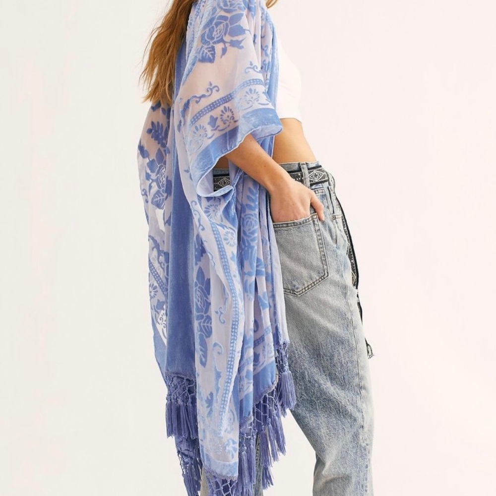Free People Nightbird burnout kimono